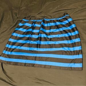 INC International Concepts Blue and Black Skater Mini Skirt